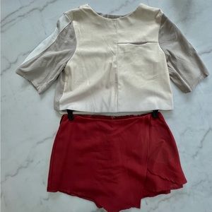 Skort - Cotton Candy LA - burnt red skort